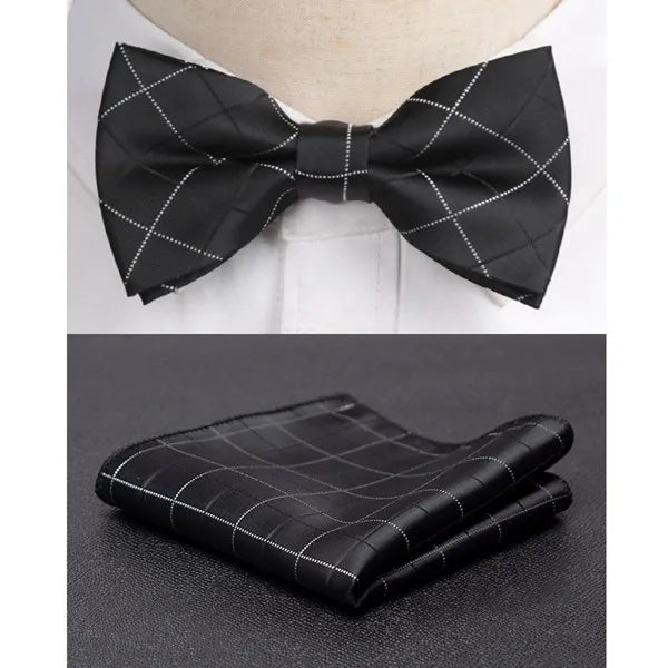 Premium Men’s Bowtie & Cravat Set – Perfect for Weddings, Parties, & Business Events.-Nilah Store