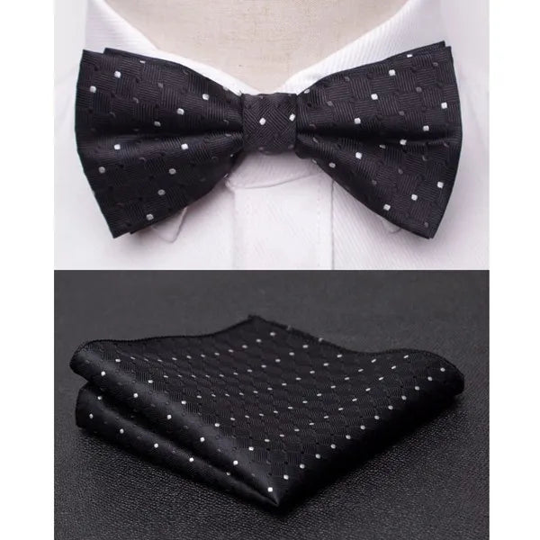 Premium Men’s Bowtie & Cravat Set – Perfect for Weddings, Parties, & Business Events.-Nilah Store