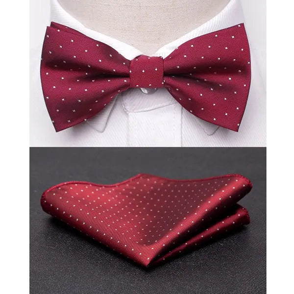 Premium Men’s Bowtie & Cravat Set – Perfect for Weddings, Parties, & Business Events.-Nilah Store