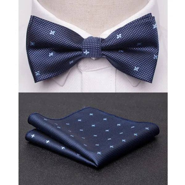 Premium Men’s Bowtie & Cravat Set – Perfect for Weddings, Parties, & Business Events.-Nilah Store