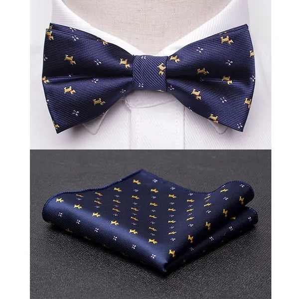 Premium Men’s Bowtie & Cravat Set – Perfect for Weddings, Parties, & Business Events.-Nilah Store