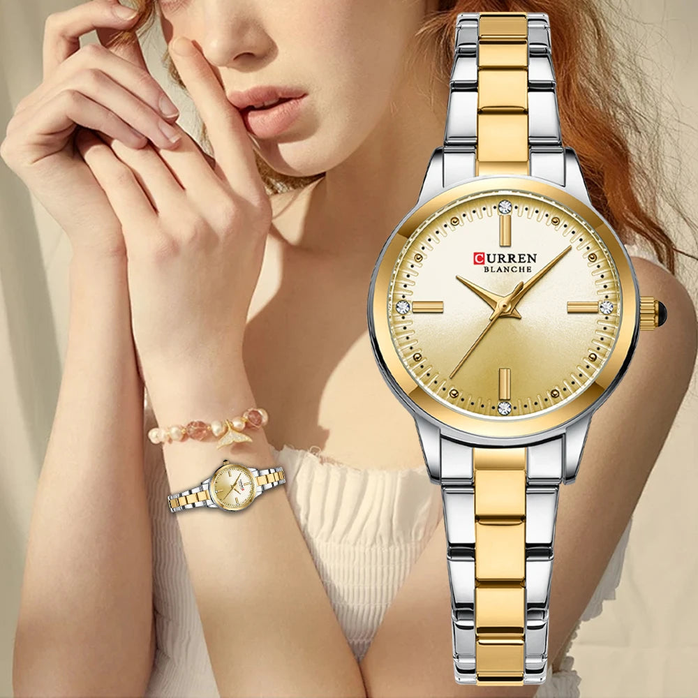 CURREN Original Quartz Watch for Women Fashion Elegant Ladies .-Nilah Store