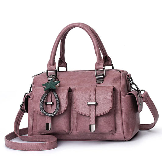 Fashionable Women's Soft Leather Shoulder Bag 2024.-Nilah Store