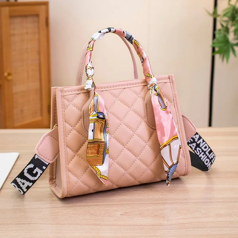 Small Square Shoulder Bag Letter Print Shoulder Bag for Women.-Nilah Store