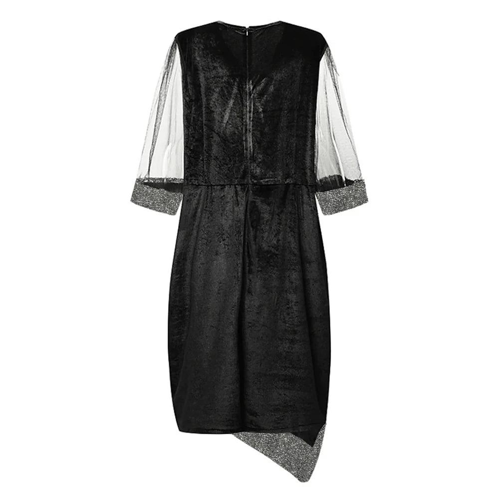 Women's Vintage Oversized Dress for  Summer 2025 Elegant Maxi Outfit.