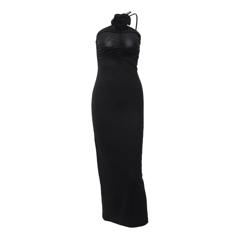 Xeemilo French Retro Backless Black Prom Dress.-Nilah Store