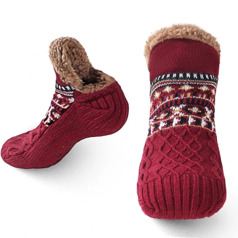 Autumn and winter warm, anti-slip socks.-Nilah Store