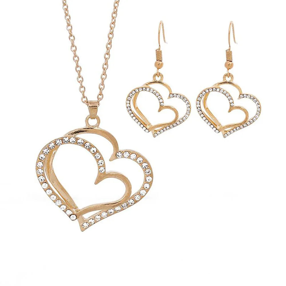 Set Gioielli a Cuore: Eleganza e Stile.-Nilah Store