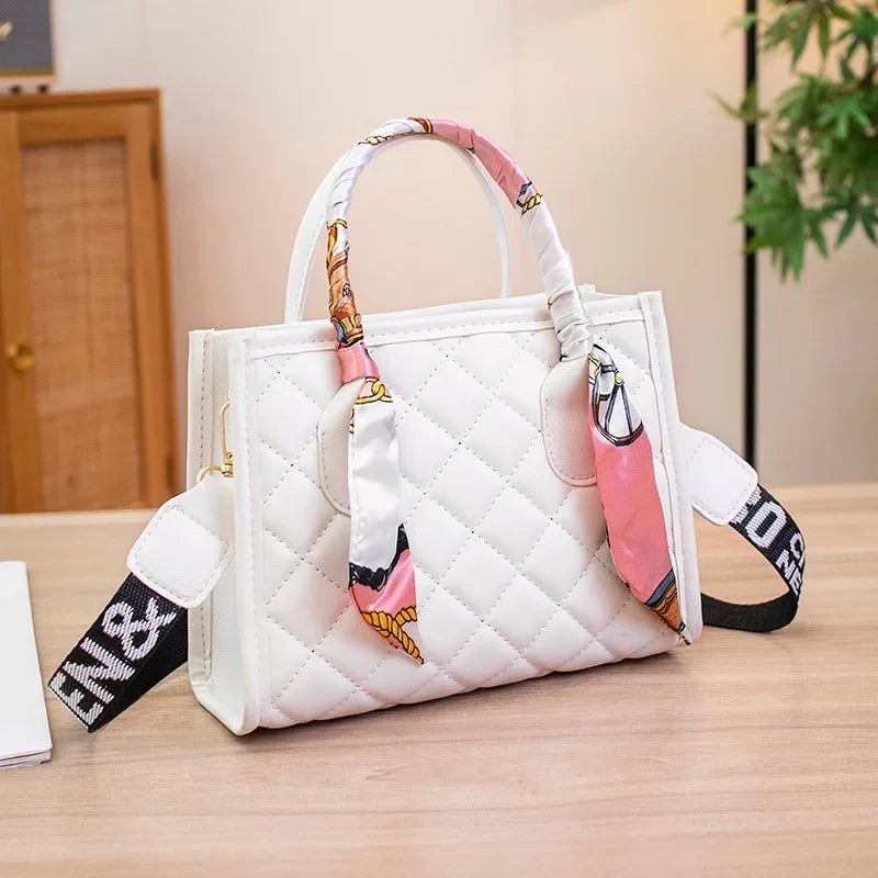 Small Square Shoulder Bag Letter Print Shoulder Bag for Women.-Nilah Store