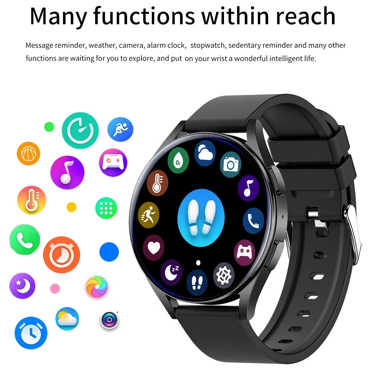 New Smart watch 6 HD Full Touch  Men Women For Android IOS.-Nilah Store