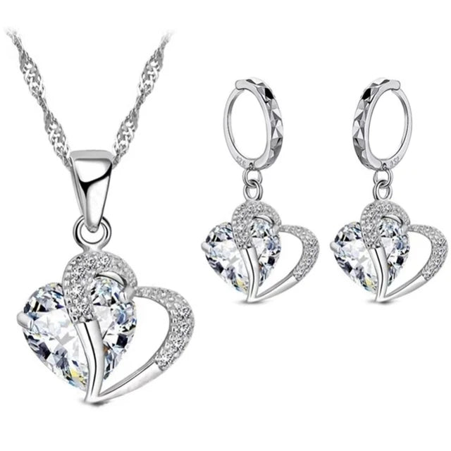 Luxury Women 925 Sterling Silver Cubic Zircon sets.-Nilah Store