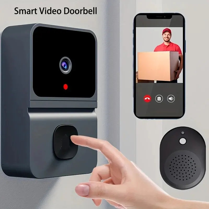 Wireless Doorbell WiFi Outdoor HD Camera Security .-Nilah Store