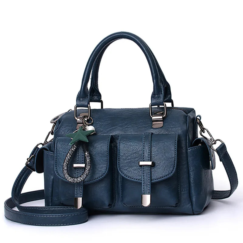 Fashionable Women's Soft Leather Shoulder Bag 2024.-Nilah Store