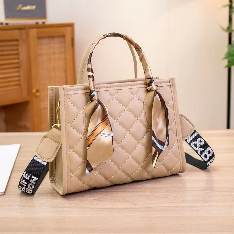 Small Square Shoulder Bag Letter Print Shoulder Bag for Women.-Nilah Store