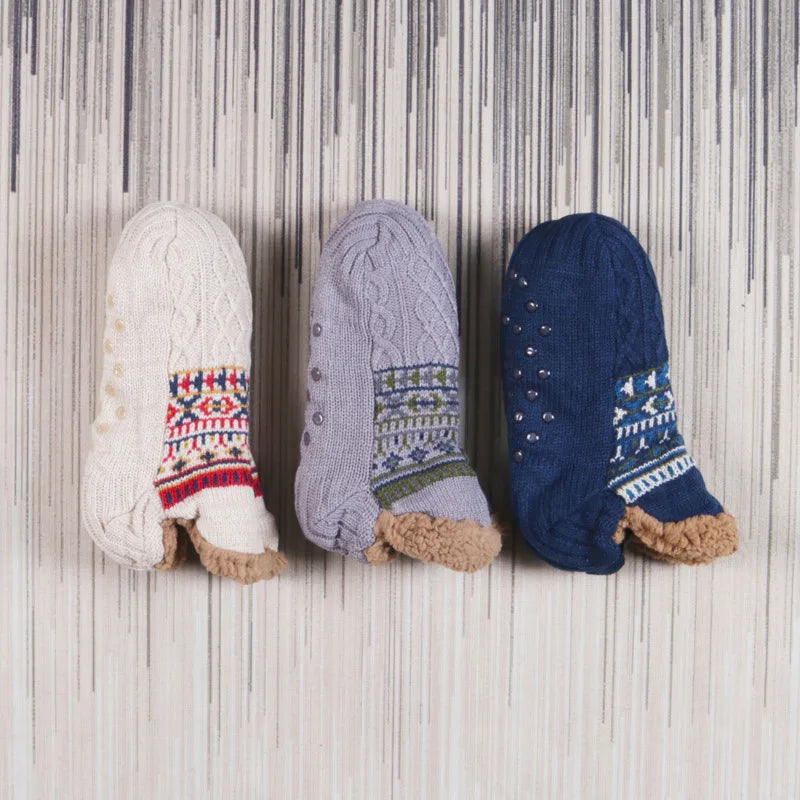 Autumn and winter warm, anti-slip socks.-Nilah Store