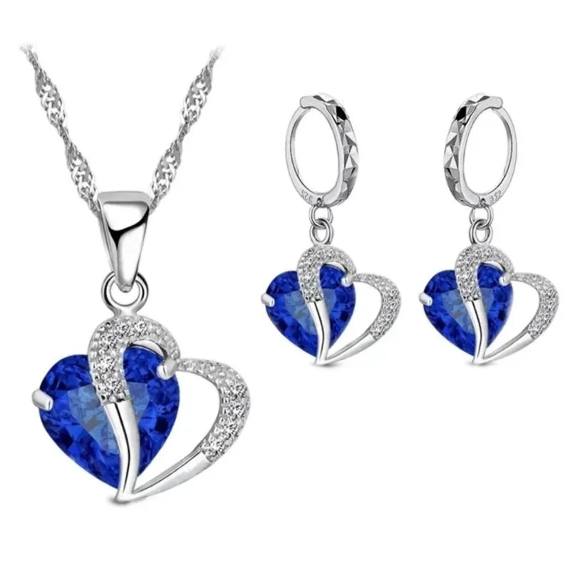 Luxury Women 925 Sterling Silver Cubic Zircon sets.-Nilah Store