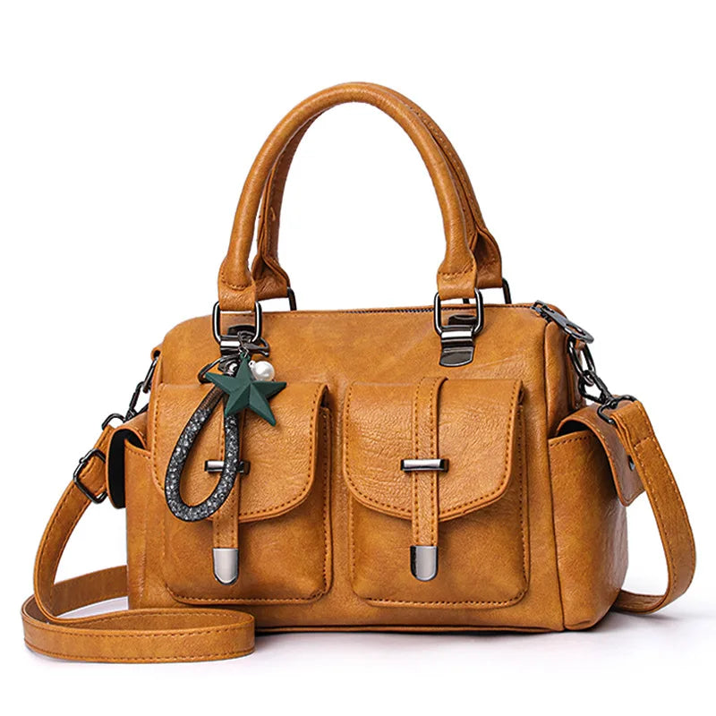 Fashionable Women's Soft Leather Shoulder Bag 2024.-Nilah Store