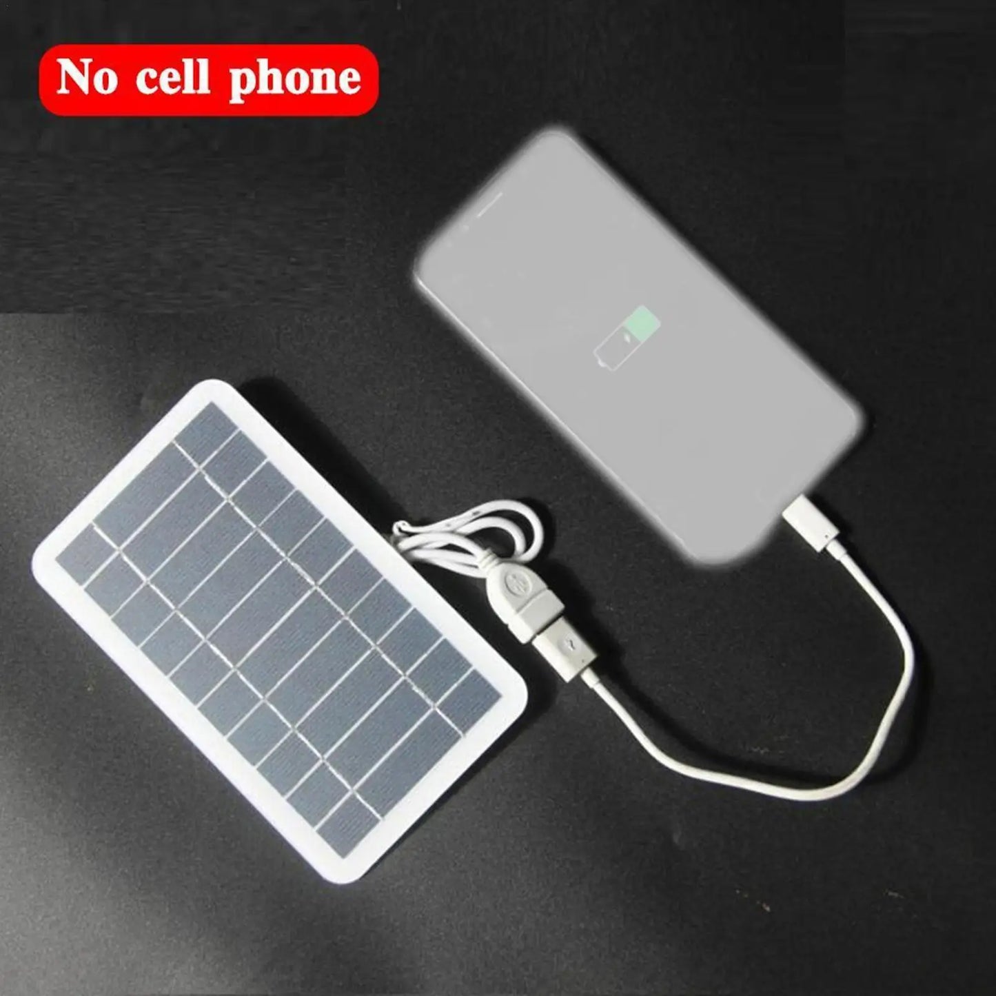 Portable Solar Panel 5V 2W Solar Plate with USB .-Nilah Store