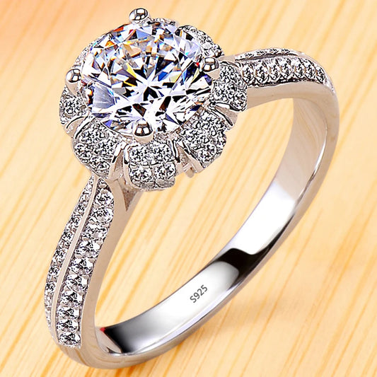 2 Carat Zirconia Diamant Wedding Band Women-Nilah Store