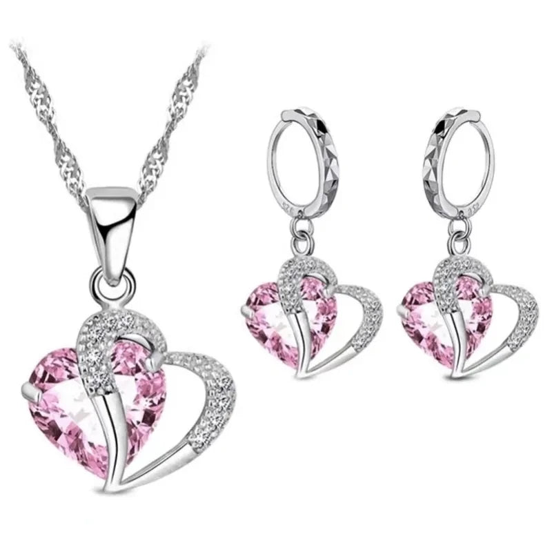 Luxury Women 925 Sterling Silver Cubic Zircon sets.-Nilah Store