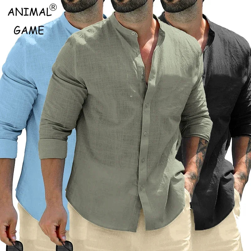 Men's long sleeve shirts.-Nilah Store