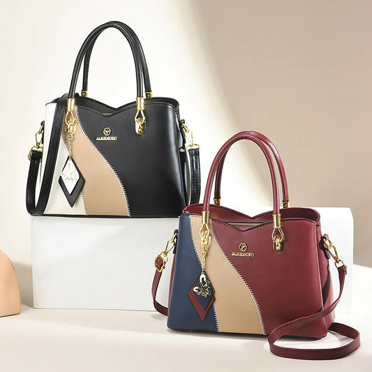 2024 New Three Color Combination Women's Handbag .-Nilah Store