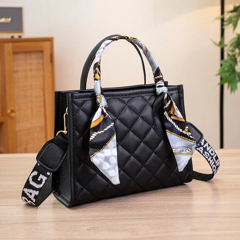 Small Square Shoulder Bag Letter Print Shoulder Bag for Women.-Nilah Store