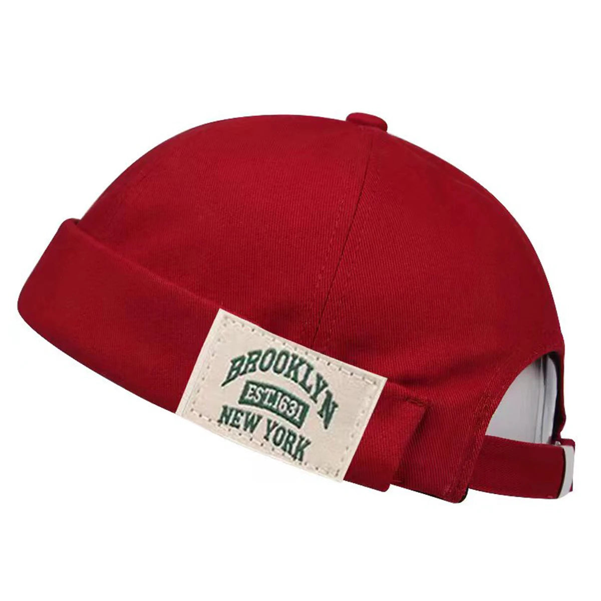 Caps BROOKLYN beanie fabric label without strap Skullies cap.-Nilah Store