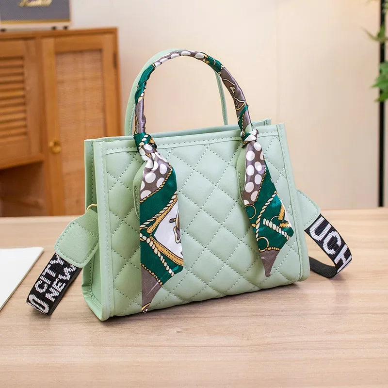 Small Square Shoulder Bag Letter Print Shoulder Bag for Women.-Nilah Store