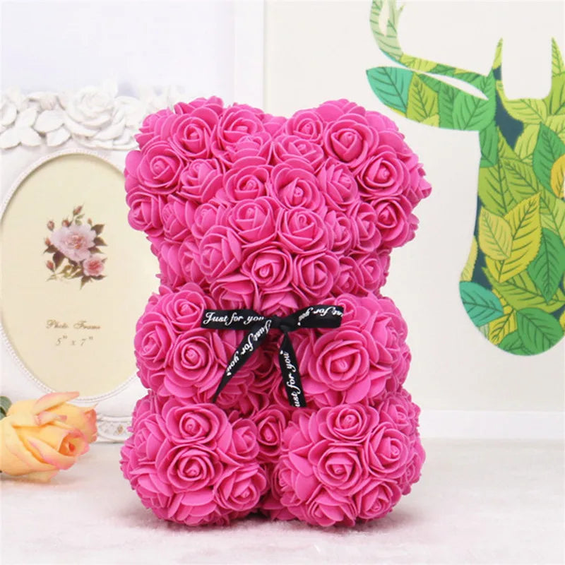 Romantic Rose Bear – Ideal for Valentine's & More.