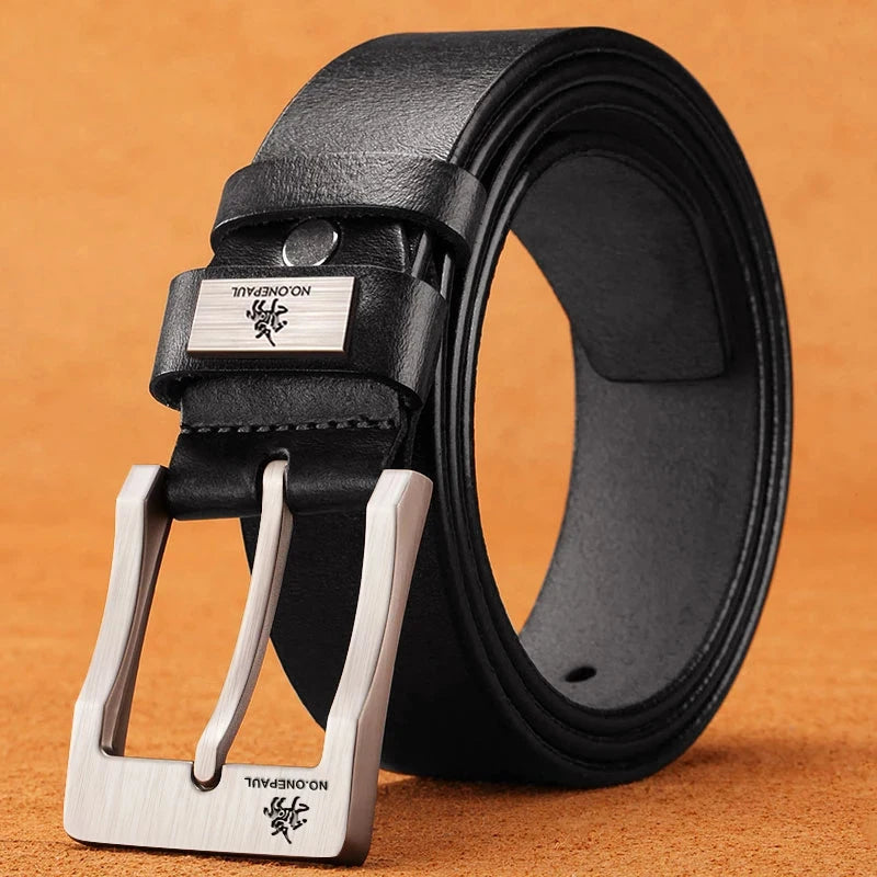 Men's Cow Leather Belts Luxury .-Nilah Store